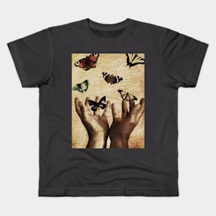 Free Butterflies Kids T-Shirt